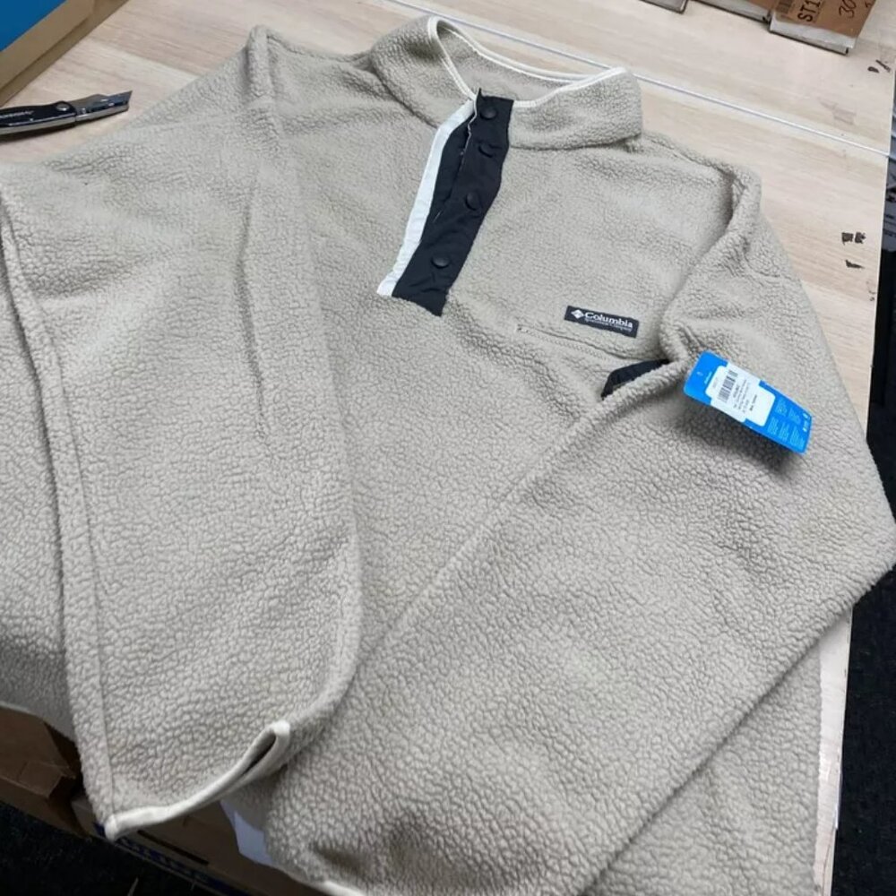 Columbia Men’s Helvetia Half Snap Fleece Ancient Fossil XXL